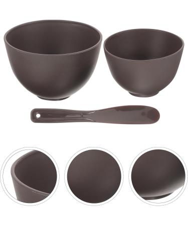 Hohopeti Kit Bol en Silicone Noir Caf Grand et Moyen avec Raclette Outil R sistant Haute Temp rature pour M langer Masques DIY Fondre Cire Accessoire Multiusage pour Soins du Visage - Buy Online on GoSupps.com