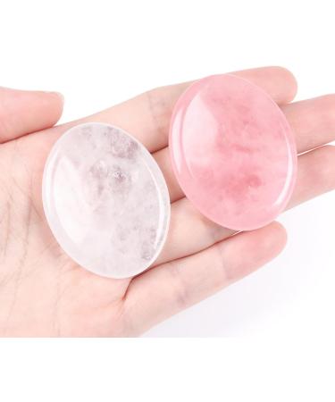 Shop Rose Quartz Thumb Stone - Healing Crystals for Stress Relief & Energy Balancing | International Shipping Available - Buy Online on GoSupps.com