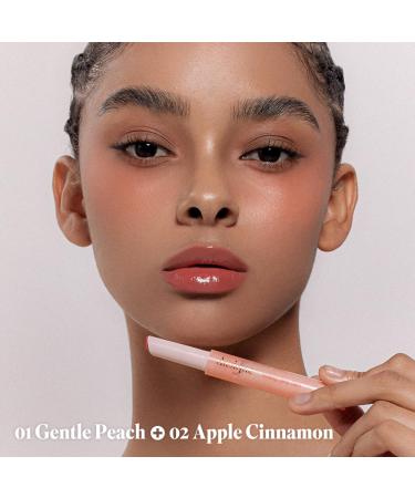 Dasique Melting Candy Balm #01 Gentle Peach | Moisturizing Glossy Vegan Lip Balm for Dry Lips - Buy Online on GoSupps.com