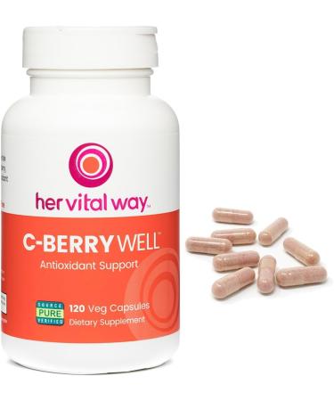 her vital way C-BerryWell Vitamin C Plus Berry Polyphenols Antioxidant Support - Buy Online on GoSupps.com