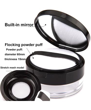 Petal-Shaped Foundation Brush Set with 20g Empty Powder Container - DIY Makeup Tool - Buy Online on GoSupps.com