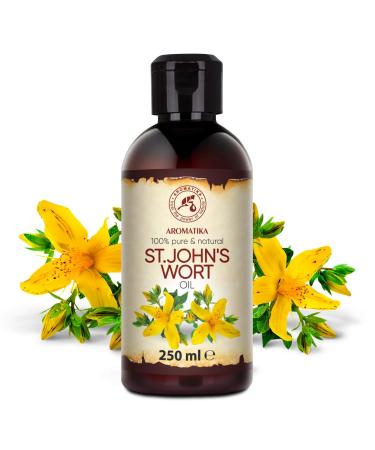St. John's Wort Oil 250ml - Pure Natural Carrier Oil for Skin & Body Care - Cosmetic Essential Oil - Buy Online on GoSupps.com