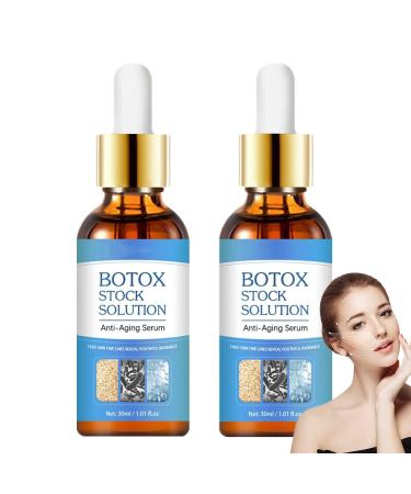 Botox Anti-Aging Serum  Botox Anti-Aging Collagen Serum  2023 Newest Youthfully Botox Face Serum  Collagen Anti-Aging Serum for Women&Men  Fade Fine Lines Essence 30ml (2pcs)