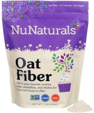 NuNaturals NuGrains Oat Fiber - 16 oz Bundle of 2 - Buy Online on GoSupps.com