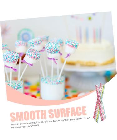  HAKIDZEL HAKIDZEL Lollipop Packaging Sticks 50Pcs Marshmallow Lollipops Sugar DIY Bars Supplies Fancy Sticks For Cake Pops - Buy Online on GoSupps.com