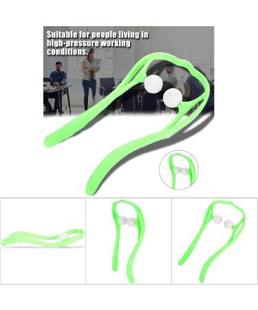 Neck Massager & Scooter Ball - Self-Massage Tool for Shoulder & Back Pain Relief (Green) | International Shipping - Buy Online on GoSupps.com