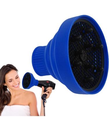 Generic Hair Dryer Attachment - Silicone Foldable Blow Dryer Nozzle Heat Resistant | Soft Blow Dryer Accessory Multifunctional Hair Styling Supplies for Girls blue - Buy Online on GoSupps.com
