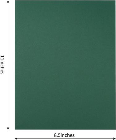 50 Sheets 8 1/2 x 11 Dark Green Cardstock for DIY Crafts & Invitations - Buy Online on GoSupps.com