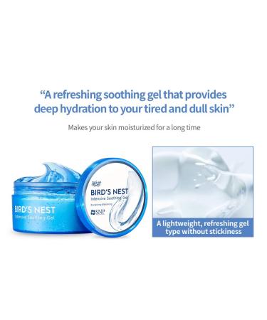 SNP Intensive Bird Nest Soothing Gel - Maximum Cooling & Moisture for Sensitive Skin - Sun Relief - 300g - Buy Online on GoSupps.com