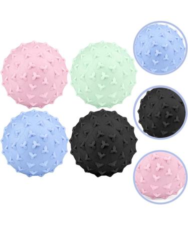 Gatuida 4-Piece Triangular Fitness & Massage Ball Set | Neck & Foot Massager Gymnastics & Yoga Balls Firm TPE Spiky Design - Buy Online on GoSupps.com