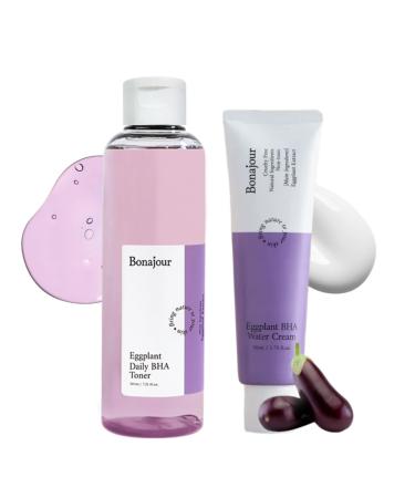 BONAJOUR Eggplant Daily BHA Toner & Cream Duo 7.2+1.7 fl.oz