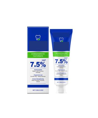 Hydroxyapatite Toothpaste HAP 7.5% Peppermint Leaf Enamel Strengthening Repairs Teeth & Reduces Sensitivity