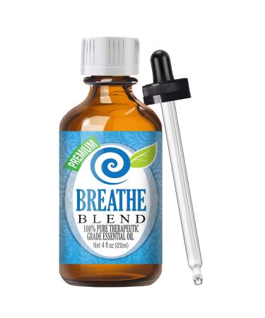 Healing Solutions Breathe Blend Essential Oil - 100% Pure Therapeutic Grade - 120ml - Breathe Essential Oil - Breathe Essential Oil Blend - Aromatherapy Oils