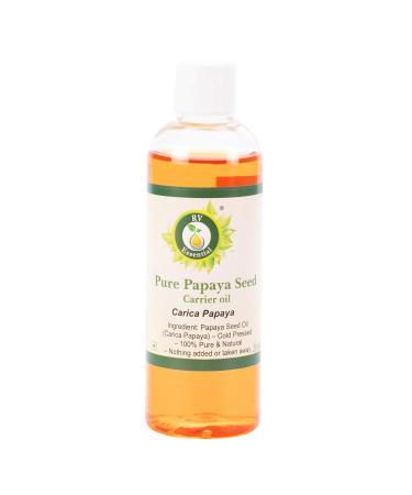 R V Essential Pure Papaya Seed Carrier Oil 100ml (3.38oz)- Carica Papaya (100% Pure and Natural Cold Pressed)