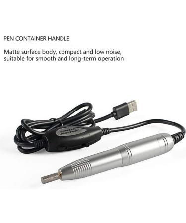 Electric Nail Drill File Machine Handle Pen Type Manicure Pedicure Kit with USB Interface for Acrylic Nails Gel Nail Glazing Nail Drill Nail Art Polisher Sets (Portable - Buy Online on GoSupps.com
