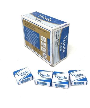 Vrinda Blue Squares - Premium Box of 48 | International Shipping Available - Buy Online on GoSupps.com