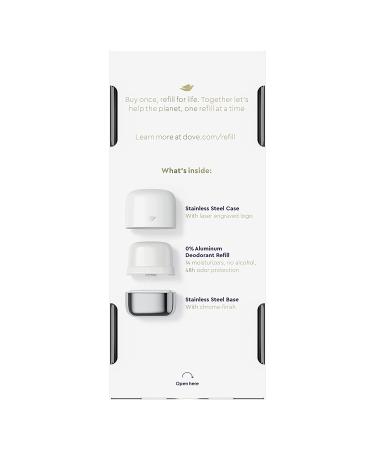 Dove Refillable Deodorant Starter Kit - Coconut & Pink Jasmine 1.13 oz | 0% Aluminum - Buy Online on GoSupps.com