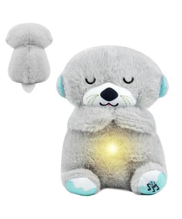 Mush Plushies for Anxiety and Sleep Breathing Plush Portable Plush Toy with Music Light Perfect for Relieving Baby Quiet Relieving Breathing Gift for Newborns 0+ Months plush swallow rat