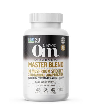 Om Mushrooms Mushroom Master Blend 675 mg 80 Vegetable Capsules