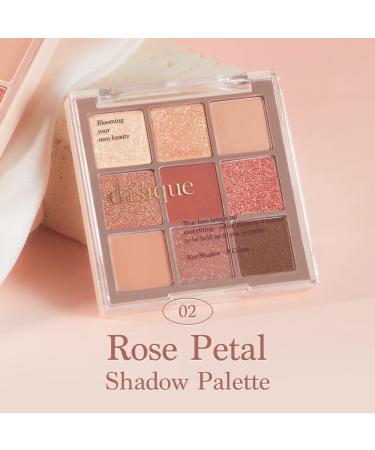 Dasique Shadow Palette 02 - Rose Petal: 9 Blendable Shades, Cruelty-Free, Smooth Matte and Shimmer Finishes - Buy Online on GoSupps.com