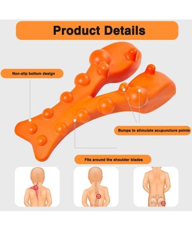 Trapezius Stretcher & Trigger Point Massager | Neck & Shoulder Relaxation | Relieve Jaw Pain & Lumbar Support - Buy Online on GoSupps.com