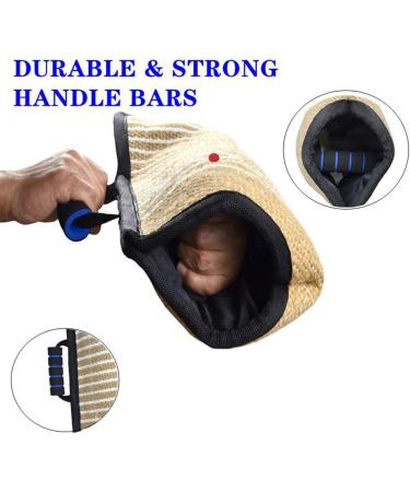 ECOSCO Dog Bite Training Dog Bite Sleeve for Large Dog Training Full Arm Protection Biting Sleeve Training Suit Arm Guard Protection Cover with Handle Both Left and Right Hand (4-Black Border) - Buy Online on GoSupps.com