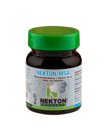 NEKTON-MSA | Highly effective mineral supplement for ornamental birds reptiles and amphibians | Made in Germany (40g) 40 g (1 pack) - Buy Online on GoSupps.com