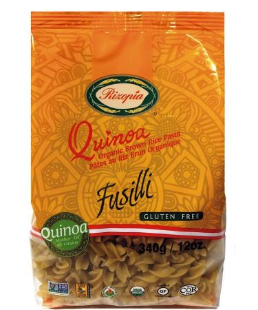 Rizopia Rice Pasta Organic Quinoa and Brown Rice Fusilli 340g