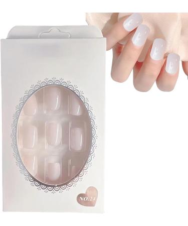 Fake Press On Nails Fake Warable Nails - Removable False Nails No Glue Press On Nails Short Fake Nails for Girls Women - Buy Online on GoSupps.com