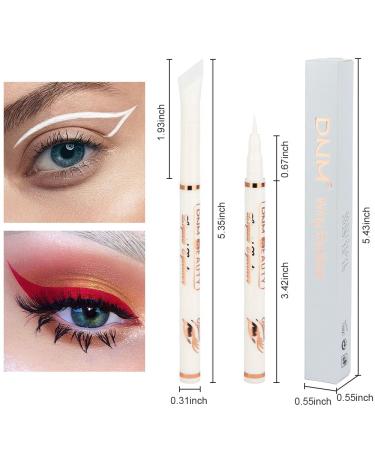 Kaely 2Pcs Red White Liquid Wing Eyeliner Stamp Eye Pencil Makeup Set - Waterproof Colored Eye Liners - 2 Count (Pack of 1) - Buy Online on GoSupps.com