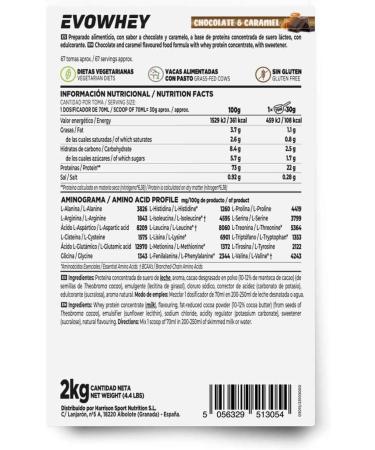  HSN HSN Evowhey Protein 2.0 Whey Protein Concentrate | Chocolate Candy Flavor 2 kg 67 servings per container | Whey Protein Concentrate | Non-GMO Vegetarian Gluten and Soy Free - Buy Online on GoSupps.com