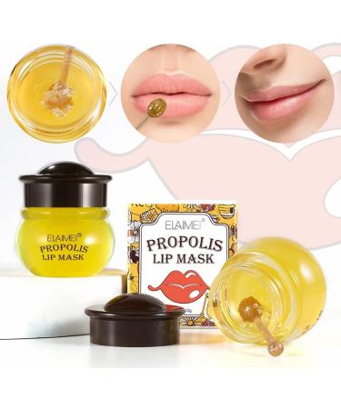 Zhoujie Honey Lip Mask - Propolis Moisturizing Lip Balm for Dry Cracked Lips | Nourishing Hydration & Repair for Women - Buy Online on GoSupps.com