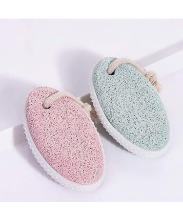 Heallily Pumice Stone for Feet - Exfoliating Dry Skin Remover - Foot Scrubber for Hands, Heels & Body - Pink - Buy Online on GoSupps.com