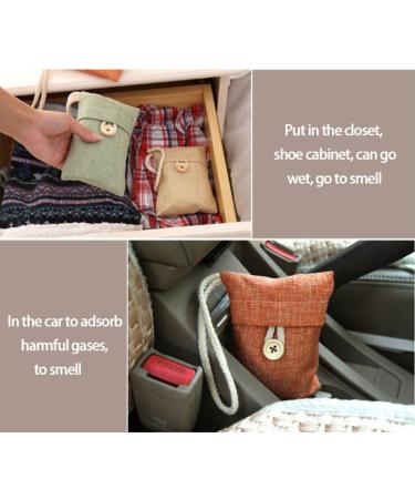 hefeilzmy Skyflying 5 Packs Bamboo Charcoal Bag Remove Odor Linen Style Charcoal Bag Air Freshener Deodorizer and Purifier Bags Odor Eliminator for Car Home Shoe Cabinet Wardrobe Random Color - Buy Online on GoSupps.com