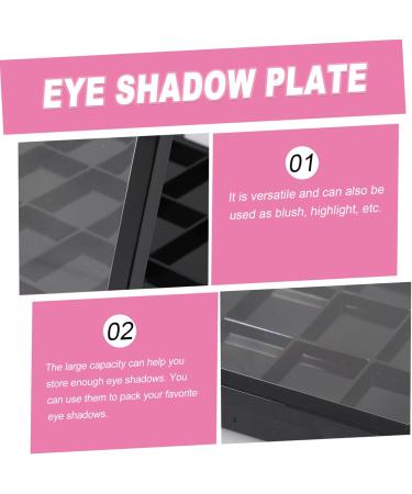 DRESSOOS 1pc 12 Empty Eyeshadow Dish Empty Eyeshadow Case Empty Pallet for Eyeshadow Travel Eyeshadow Black - Buy Online on GoSupps.com