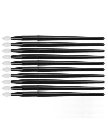 Silicone Lip Brush Set - 10 Reusable Makeup Brushes for Lipstick & Lip Gloss Applicator | Portable & Long Handle - Buy Online on GoSupps.com