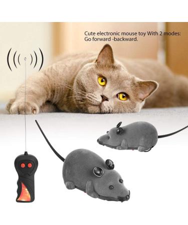 Remote Control Mouse 7.5m Range Mouse Electronic Go Forward Backward Pet Toy for Cat Dog Funny Rat Novelty (Brown) - Buy Online on GoSupps.com