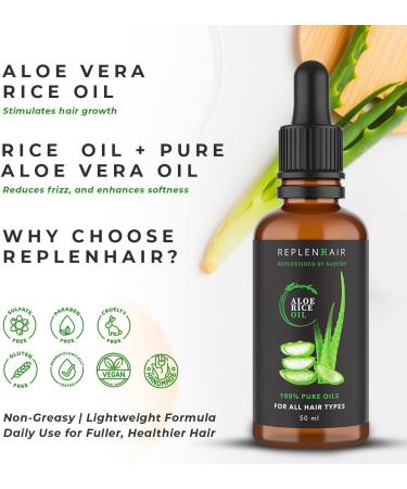 100% Pure & Organic Aloe Vera Rice Bran Oil for Hair Growth - Buy Online on GoSupps.com