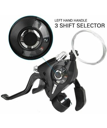 FAIREDEAR 3x7 21 Speed Bicycle Brake Levers Shifter with Gear Indicator and V Brake Cable for Mountain, Road, MTB, BMX, Fixie Gear Cycling - Buy Online on GoSupps.com