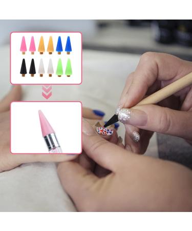 Buy FRCOLOR 24 pcs Wax Replacement Rhinestones Picker - Nail Art Tools with Assorted Colors for Perfect Manicure - Buy Online on GoSupps.com