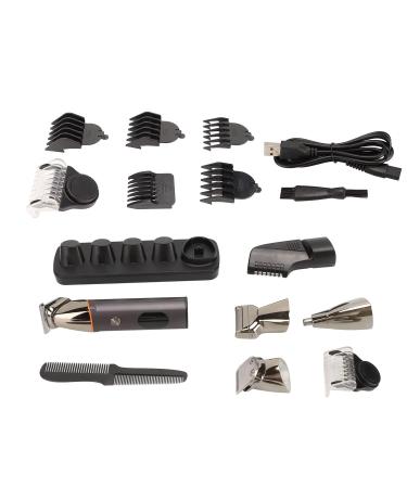 Shop Electric Hair Clipper & Waterproof Grooming Set - Versatile Beard & Nose Hair Trimmer with 6 Comb Guides - Buy Online on GoSupps.com