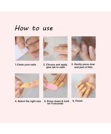 iBeautying Taro Red Semi-Transparent False Nails - UV Gel Finish, Medium Short Round Shape, 24 Nail Kit - Buy Online on GoSupps.com