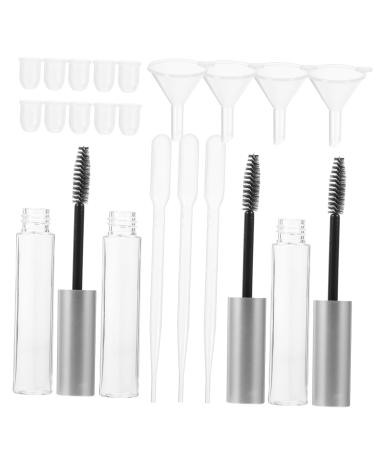 Mipcase 32pcs Mascara Empty Tube Refillable Mascara Tube Refillable Eyelash Tube Earth Tones Lip Gloss
