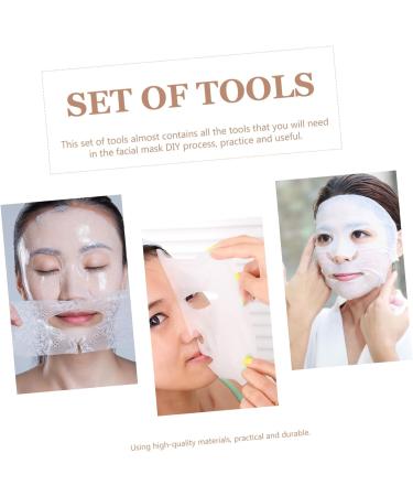 Angoily 1 Set Four Piece Facial Mask Bowl Skin Stirring Bowl Spachella Silicone Diy Mask Tool Silicone Facial Brush Essential Oil Bowl Facial Tool Hair Clay Wooden Crafts Mix - Buy Online on GoSupps.com