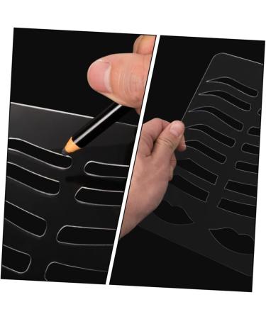 Angoily Eyebrow Stencil Plate Brow Template Brow Practice Mold Eyebrow Guide Eyebrow Trimming Acrylic 21.5x14.7cm Transparent - Buy Online on GoSupps.com