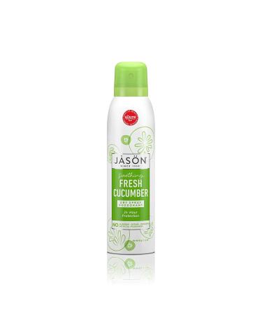 Jason Dry Spray Deodorant, Soothing Fresh Cucumber, 3.2 Oz