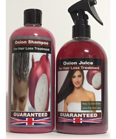  MCP Onion and onion juice shampoo for hair loss treatment terrific results 500 ml + 500 ml - Buy Online on GoSupps.com