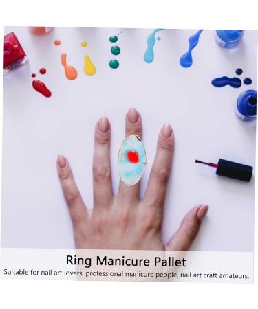 NOLITOY Nail Color Palette - 8 Pcs Resin Agate Nail Polish Palette | Assorted Colors | Perfect for Art & Design | International Shipping Available - Buy Online on GoSupps.com