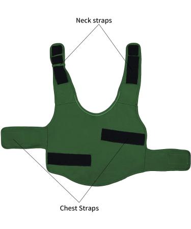 Kittystar Breathable Thunder Shirts for Dogs - Calming Anxiety Vest & Jacket for Puppies - Size S Green - Buy Online on GoSupps.com