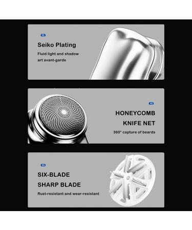 Mini-Shave Portable Electric Shaver 2023 New Upgrade Electric Razor For Men Wet & Dry Rotary Electrical Shave - One-Button Usb Rechargeable Shaver (Black-B) - Buy Online on GoSupps.com